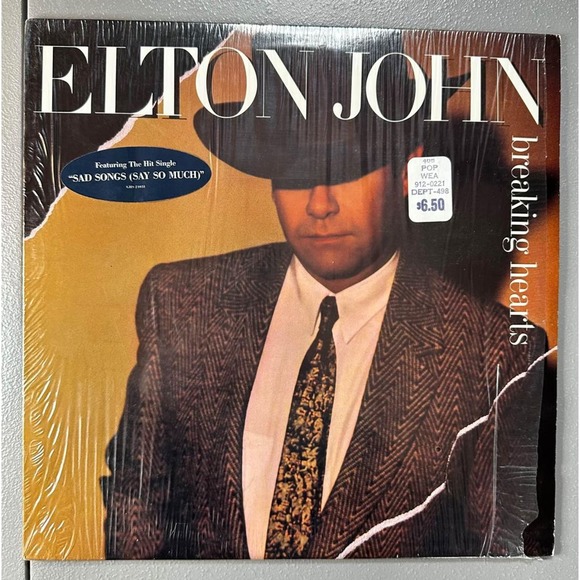 1984 Elton John Breaking Hearts Taiwan Vinyl LP - Picture 1 of 6